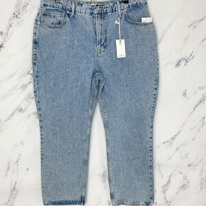 New NWT | GOOD AMERICAN | Duster Crop Straight Leg Jeans